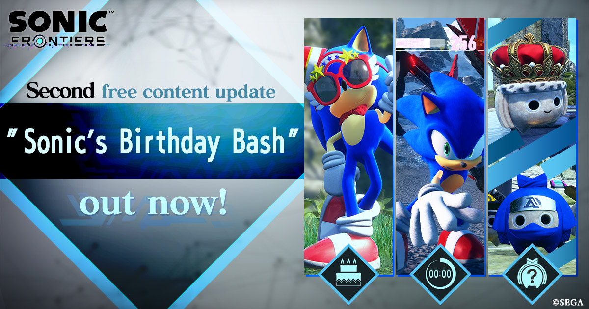 Second free content update, "Sonic's Birthday Bash", out now!