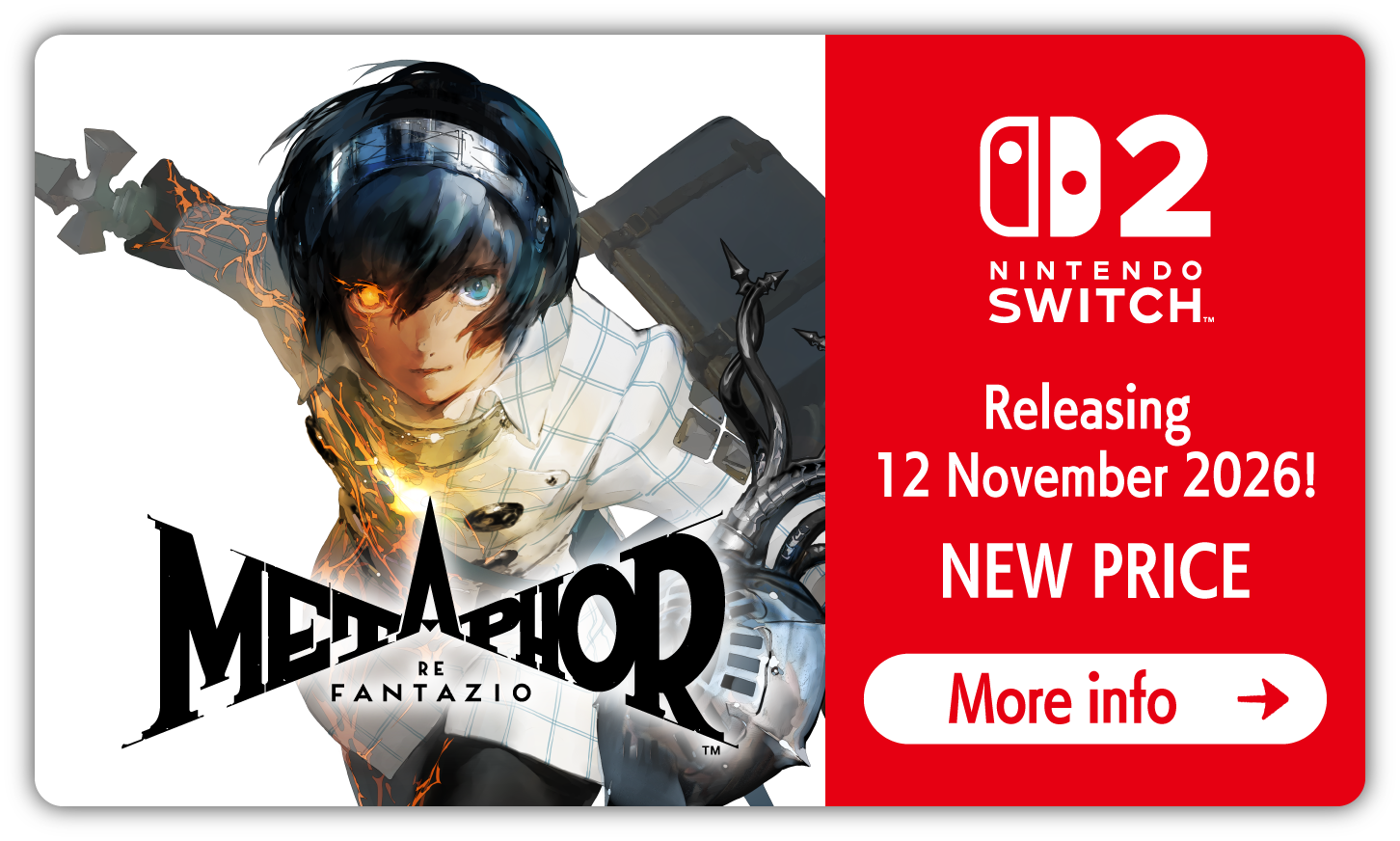 Metaphor: ReFantazio - Nintendo Switch 2
