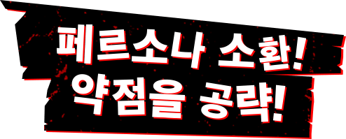 페르소나 소환!약점을 공략!