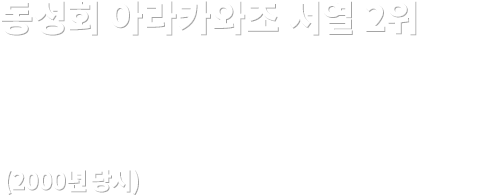 동성회 아라카와조 서열 2위 사와시로 죠 (2000년 당시)