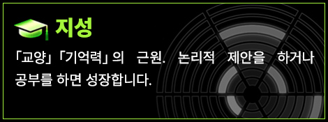 지성 「교양」「기억력」의 근원. 논리적 제안을 하거나 공부를 하면 성장합니다.