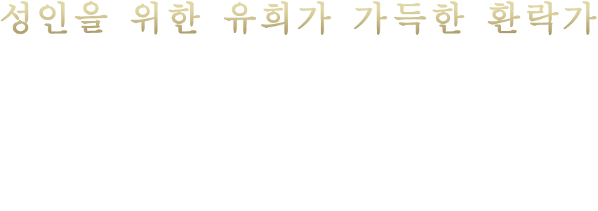 성인을 위한 유희가 가득한 환락가