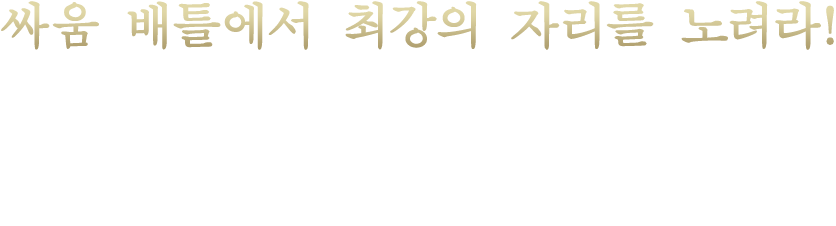 싸움 배틀에서 최강의 자리를 노려라!