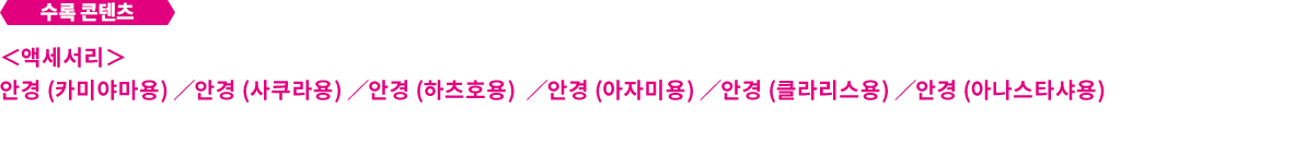 안경 액세서리 세트