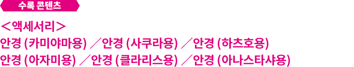 안경 액세서리 세트